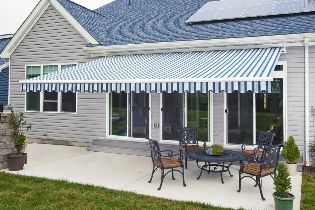 DIY Retractable Blue Awning
