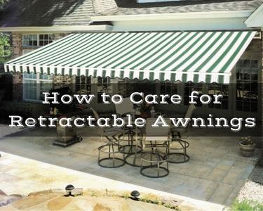 How to care for your awning