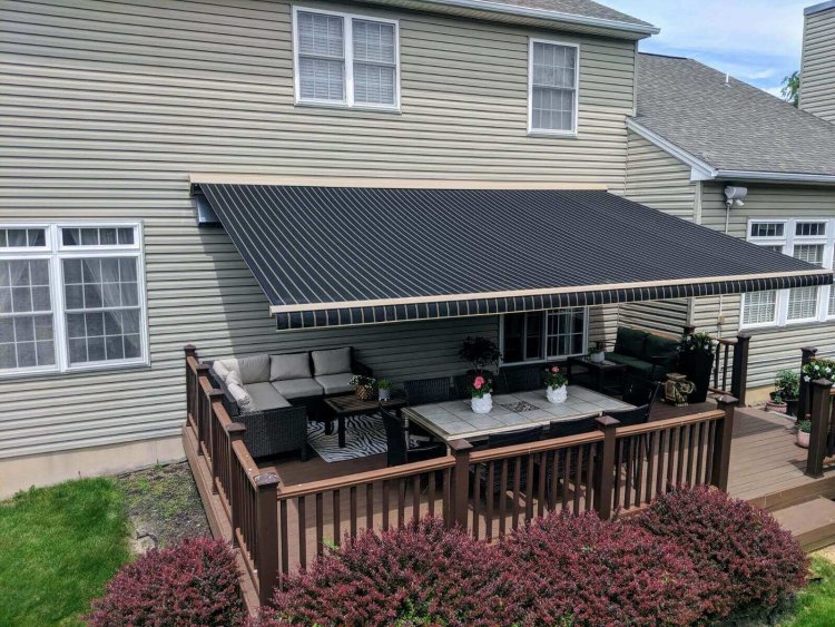 Portable awnings for clearance decks